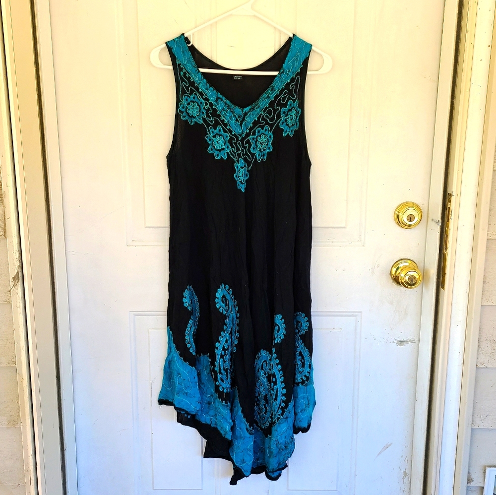 Embroidered hankerchief dress